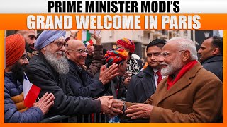 LIVE: PM Modi Receives Grand Welcome by Indian Diaspora in Paris I France I India I AI Summit |News9