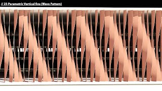 23 Parametric Vertical Fins Grasshopper Tutorial