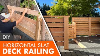 DIY CEDAR DECK RAILING!