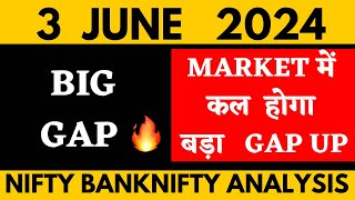 NIFTY PREDICTION FOR TOMORROW & BANKNIFTY ANALYSIS FOR 3 JUNE 2024 | MARKET ANALYSIS FOR TOMORROW