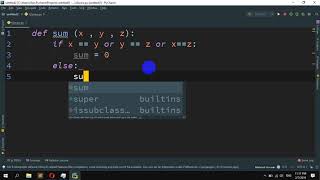 How to sum of three given integers in python