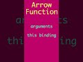 Javascript - Arrow Functions