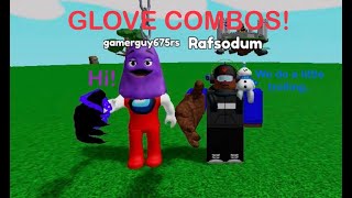 GLOVE COMBOS! | Slap Battles (ft. A gaming guy)