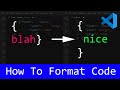 VSCode How To Format Code / VS Code Format JSON / Visual Studio Code