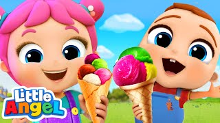 Summer Ice Cream Song | Little Angel Kids Songs & Nursery Rhymes