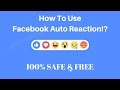 How to Use Facebook Auto Reaction and Like (working as of May 2017)