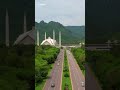 Beautiful View of Faisal Mosque Islamabad Pakistan