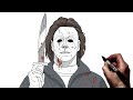 How To Draw Michael Myers | Step By Step | Halloween