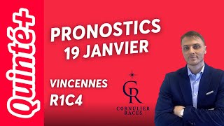 PRONOSTICS QUINTÉ+ DU DIMANCHE 19 JANVIER : LES DEMOISELLES DU \