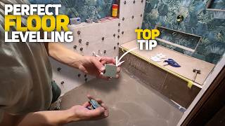 Self Levelling Compound Trick! For Easy Floor Levelling!