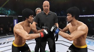 Bruce Lee vs. Bruce Lee (EA sports UFC 2) - CPU vs. CPU - Crazy UFC 👊🤪