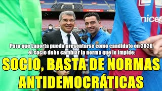 LAPORTA NO PODRÁ PRESENTARSE A LAS ELECCIONES A LA PRESIDENCIA DEL BARÇA 2026: ¡SOCIOS, DESPIERTEN!