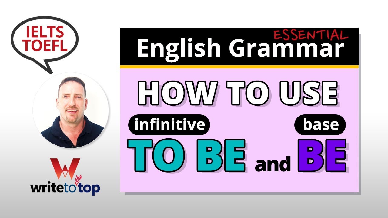 How To Use TO BE (infinitive) And BE (base) | Infinitive | การออกแบบ ...