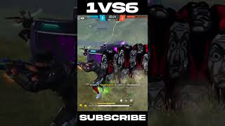 Impossible👺1vs6 in god level😱😱😱#SUBSCRIBE#LIKE#COMMENT