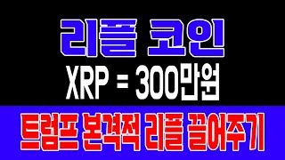 [리플XRP]트럼프 본격적 리플 끌어주기 돌입#비트시황 #코인시황 #급등코인추천#리플코인