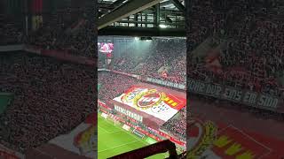 1.FC Köln vs. Eintracht Frankfurt, Hymne und Choreo vor Spielbeginn