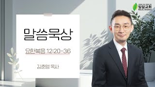 [밀알교회 말씀묵상] 2025.02.14 - 요한복음 12:20-36 | 김준영 목사