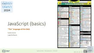 WA1-2024-L01b: Introduction to JavaScript