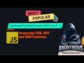 Javascript ES6, ES7 and ES8 Features | JavaScript Operators |  @HackVenom1