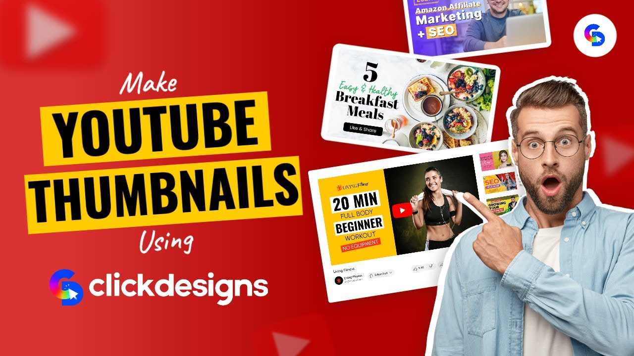 Create Scroll Stopping Youtube Thumbnails Instantly With Clickdesigns