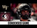 Wake Forest vs. Florida State Condensed Game | 2022 ACC Football
