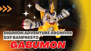 Gabumon Digimon Adventure DXF Adventure Archives Banpresto Anime Figure Unboxing 4K