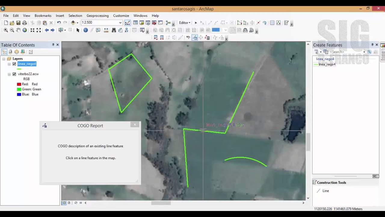 Tutorial ARCGIS Cap.18-07 COGO: COGO Report - YouTube