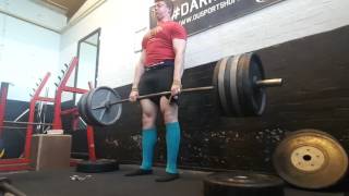 Medium block deadlift 260kg x4 @9