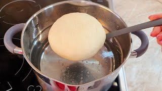 Have you ever cooked bread in boiling water? New bread recipe. baking bread