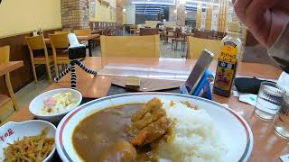 衝撃の早食い半田屋大盛りカツカレーを食べる。618円。ルイビトン ZIPPO Eat a large serving of cutlet curry. FOOD【GOPRO7】とおる食堂