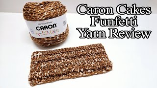 Caron Funfetti Cake YARN REVIEW  With Wash and Dry Test