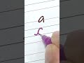 a - cursive writing a to z | cursive handwriting practice | cursive abcd  #lNRCursivegraphy #shorts