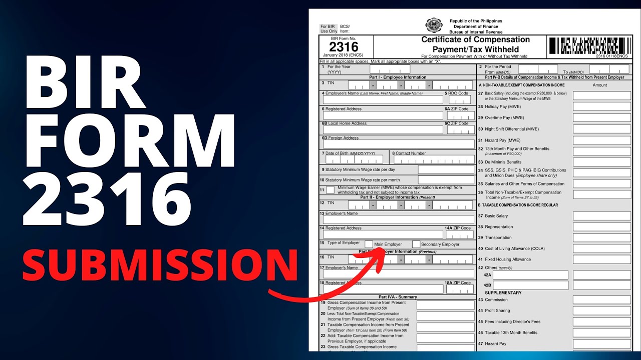 BIR Form 2316 Of Government Employees In 2023 🤔 - YouTube