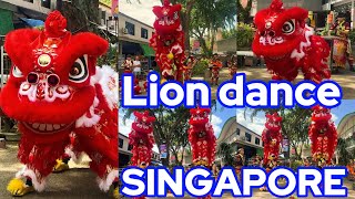 EPIC CHINESE NEW YEAR 2025 TWIN RED LION DANCE PERFORMANCE AT COMMONWEALTH CRESCENT SINGAPORE 🇸🇬🦁🦁🦁🦁