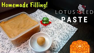 Delicious Homemade White Lotus Seed Paste For Mooncakes and Pastries - (莲蓉馅)