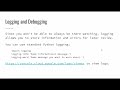CS1520 Lecture 14: Using Python and Cloud Logging in your Google App Engine Application