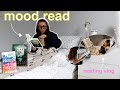 getting through my physical tbr (together) | mood reading vlog!