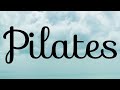 Pilates for core strength 21 April 2021