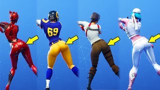 Thicc Fortnite Dances Thicc Skins New Lynx Skin Videos 9tube Tv - conga dance emote showed with 30 girls fortnite season 8