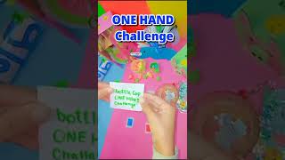 Day 1 ONE HAND CHALLENGE 🤩 by Moni art & Diy 🤔 #tricks #shorts #youtubeshorts #OneHandChallenge