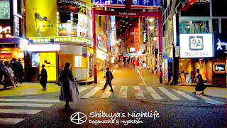 4K Coloring the night of Shibuya Dogenzaka \u0026 100 stores 2023 Tokyo Japan