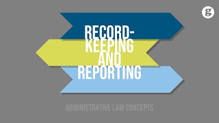 Recordkeeping and Reporting