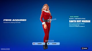 How To Get Santa Suit Mariah Skin NOW FREE In Fortnite! (Unlock LEGO Santa Suit Mariah Style)