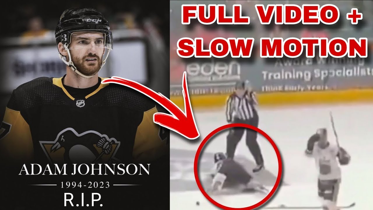 ICE HOCKEY PLAYER DIES IN GAME! ADAM JOHNSON HORRIFIC INJURY | NECK CUT ...