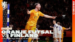 On the hunt for a 𝐖𝐨𝐫𝐥𝐝 𝐂𝐮𝐩 ticket 🦁 | Highlights Oranje Futsal - Finland
