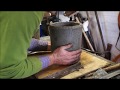 Molding a new crucible for metal casting