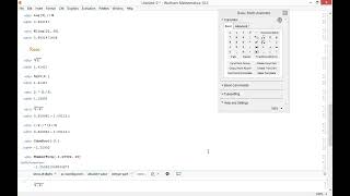 Wolfram Mathematica intro basic calculations