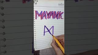 mayank stylish name logo//#shorts #namelogo #viral