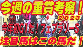 【 今週の重賞考察！】今年初のG1だ！フェブラリーSの考察！M氏の注目馬を馬券期待値（SからEの６段階）で発表！これを見れば今週の馬券に繋がります！