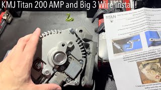 KMJ 200 AMP Titan Alternator and Big 3 Wire Kit for 03-04 SVT Cobra Terminator DIY Install